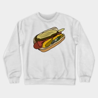 Chicago style hotdog Crewneck Sweatshirt